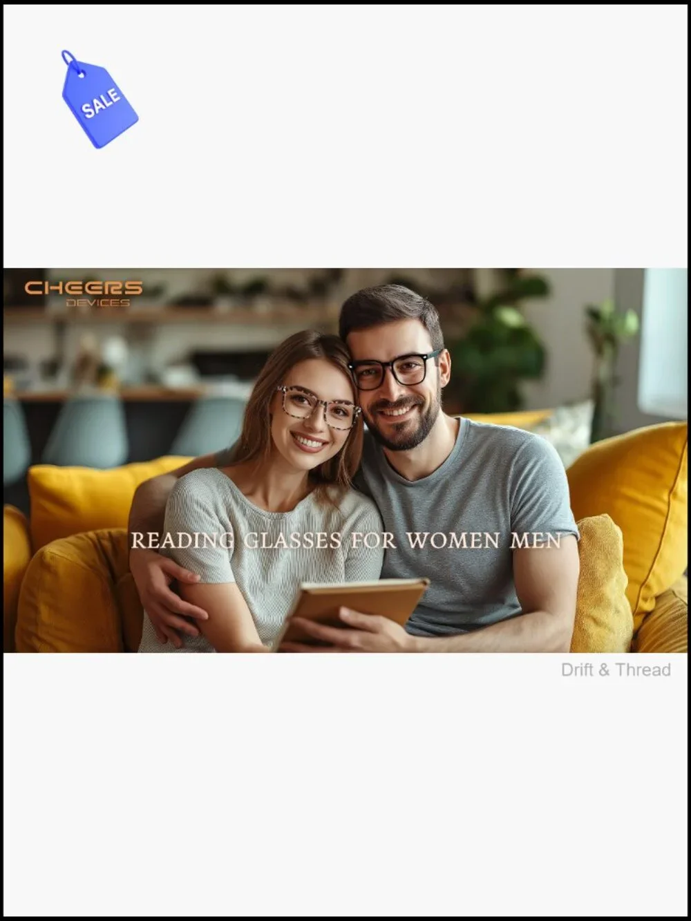 5 Pack Blue Light Reading Glasses 1.5 Power Readers for Men Women